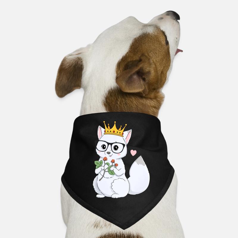 Niedlicher Polarfuchs Hunde-Bandana