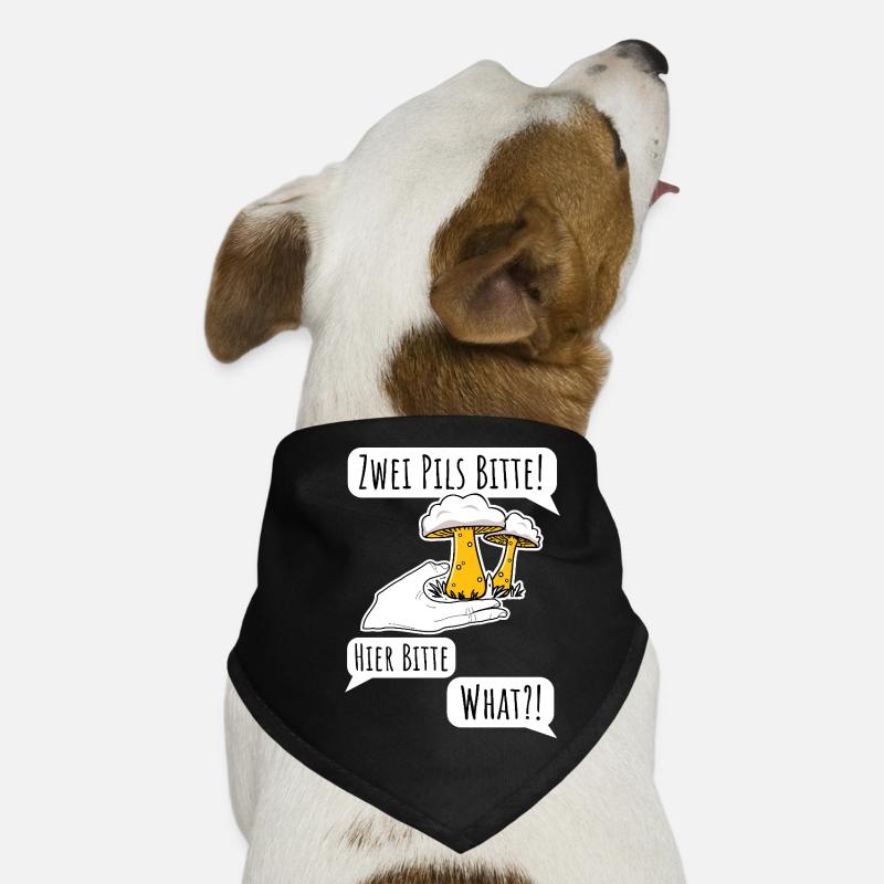 Commander de la bière n’est pas facile ! Pilsner ou champignon ? Bandana pour chien