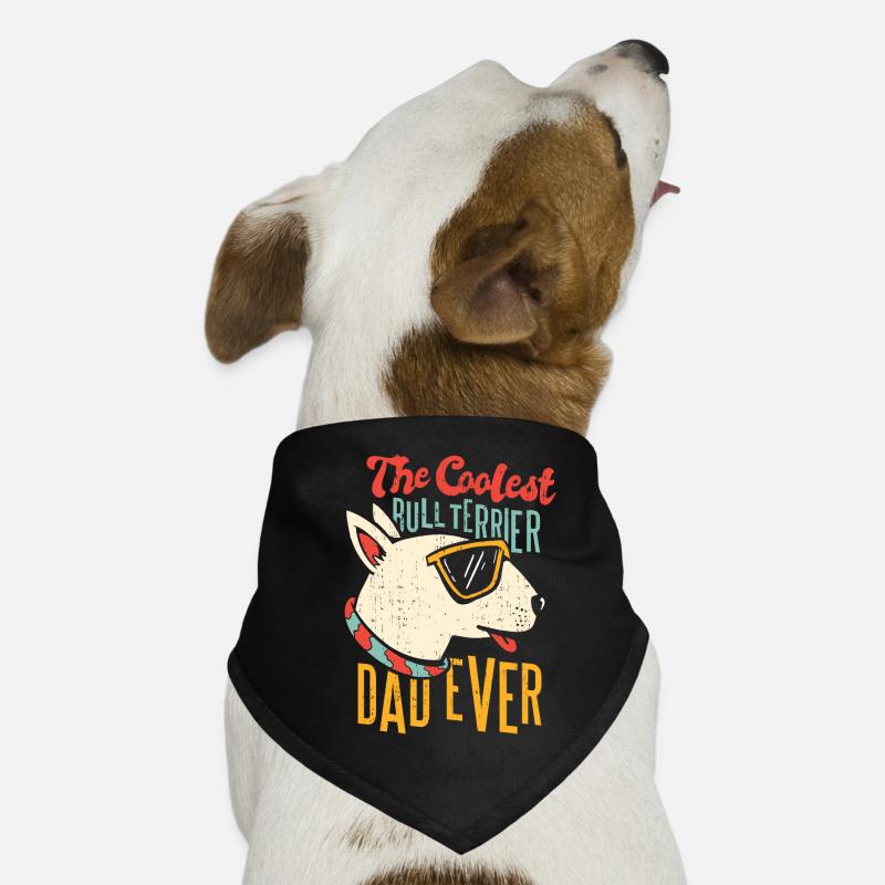 Der coolste Bullterrier Dad ever Hunde-Bandana