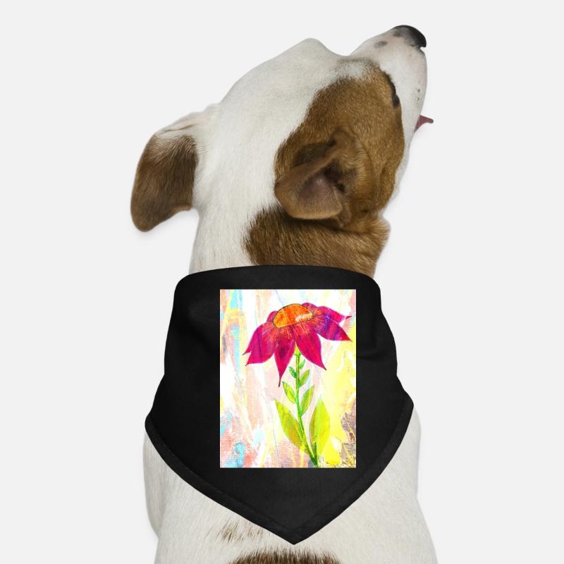 A flower Dog Bandana