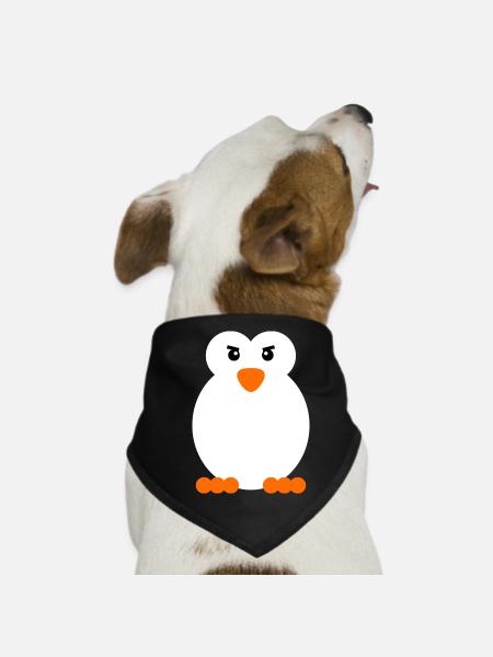 Seabird Animal Penguin Antarctica Zoo Bird - Dog Bandana - black - Front