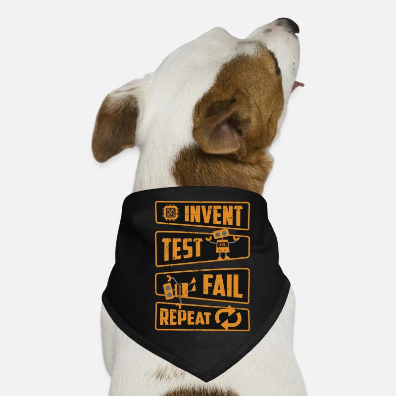 Inventer Test Fail Repeat Bandana pour chien