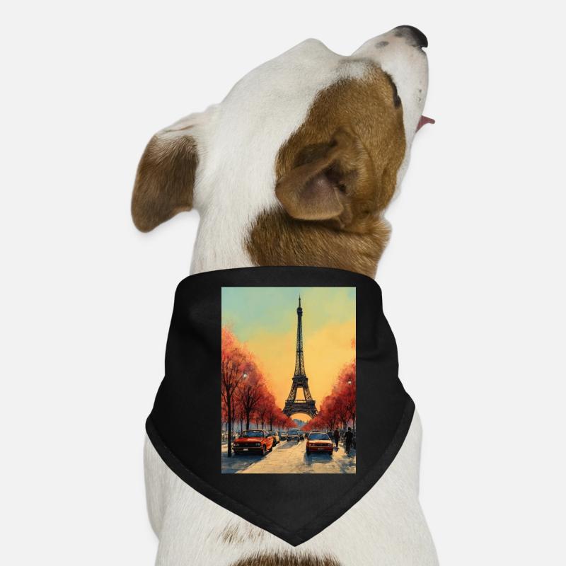 Paris Eiffel Tower Dog Bandana