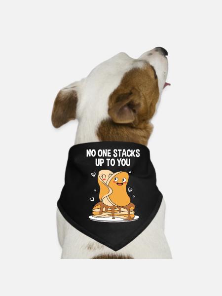 pancake - Dog Bandana - black - Front