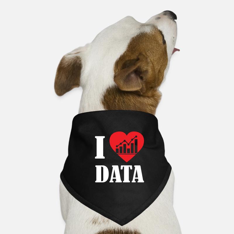 Love Data Scientists Statistics Dog Bandana