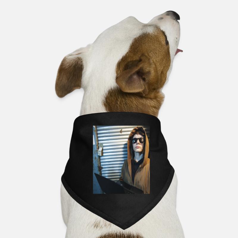Gamer Hacker Hunde-Bandana