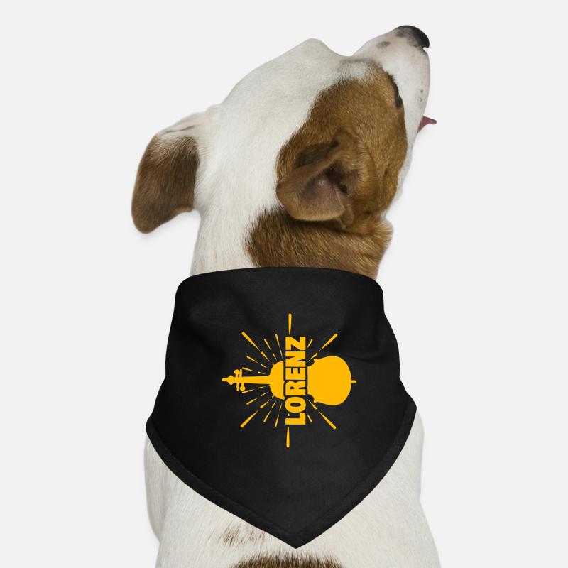 Geschenkidee Geschenk Vorname Lorenz Hunde-Bandana