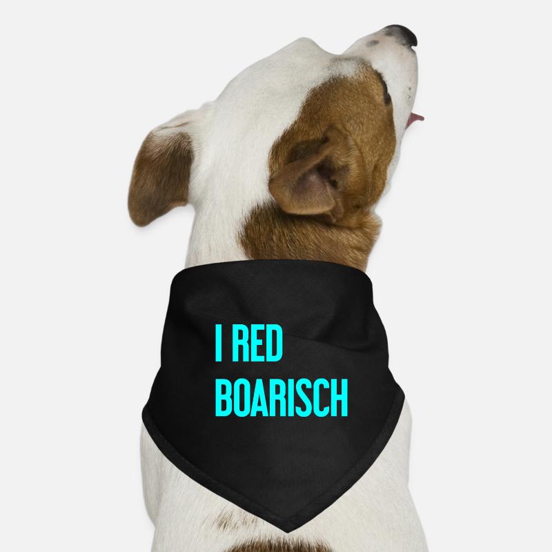 I red boarisch Hunde-Bandana
