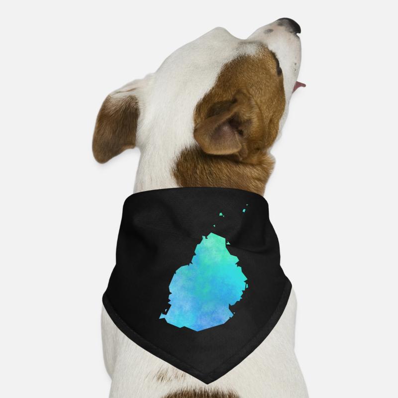 Mauritius - Hunde-Bandana - Schwarz
