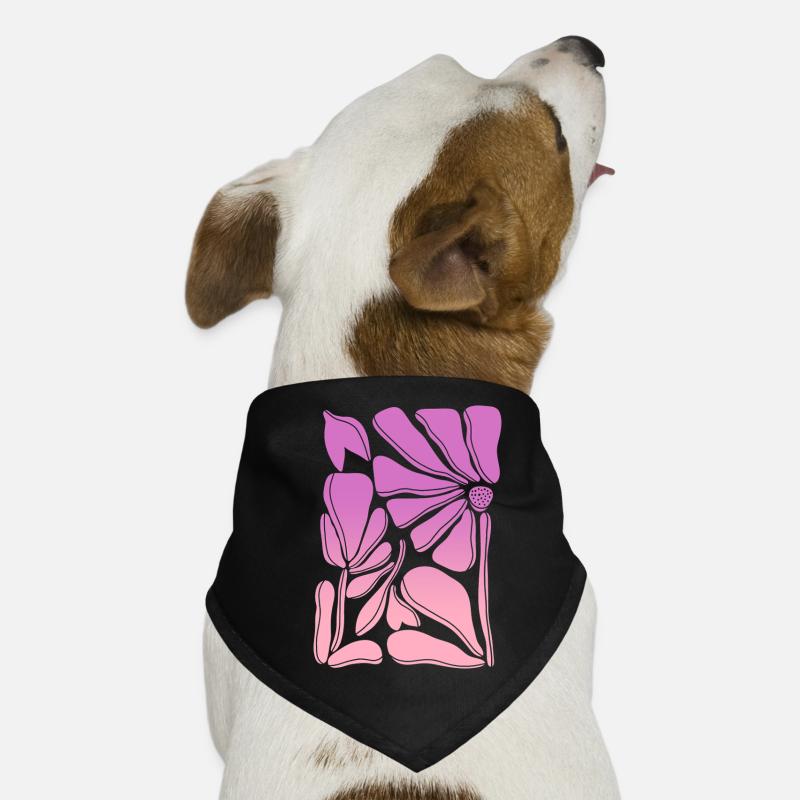 Flower power pink gradient Hunde-Bandana
