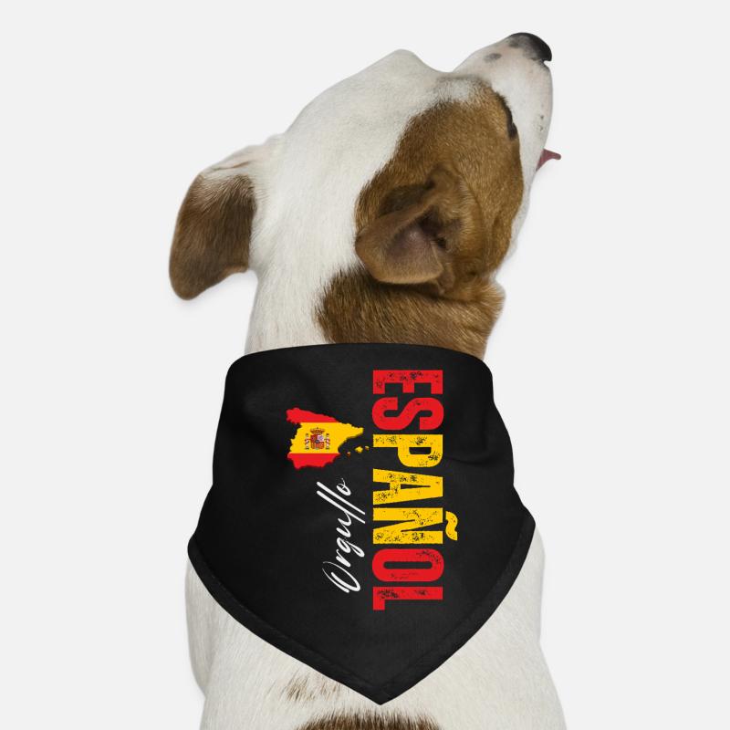Spanish Pride, vertikales Design Hunde-Bandana