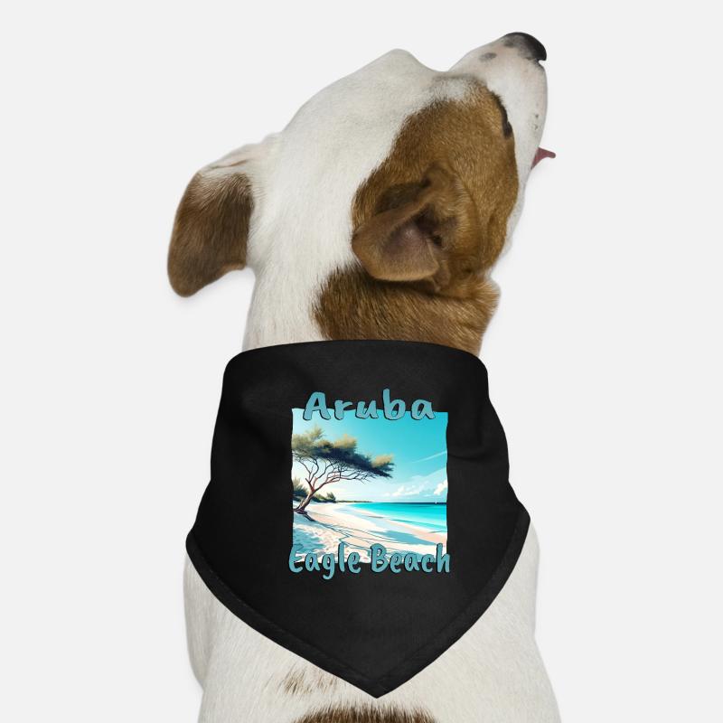 Aruba Vacation Eagle Beach Design Dog Bandana