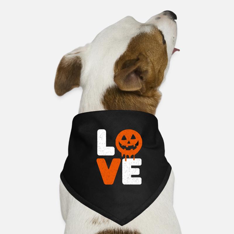 Halloween Love Funny Dictons Bandana pour chien