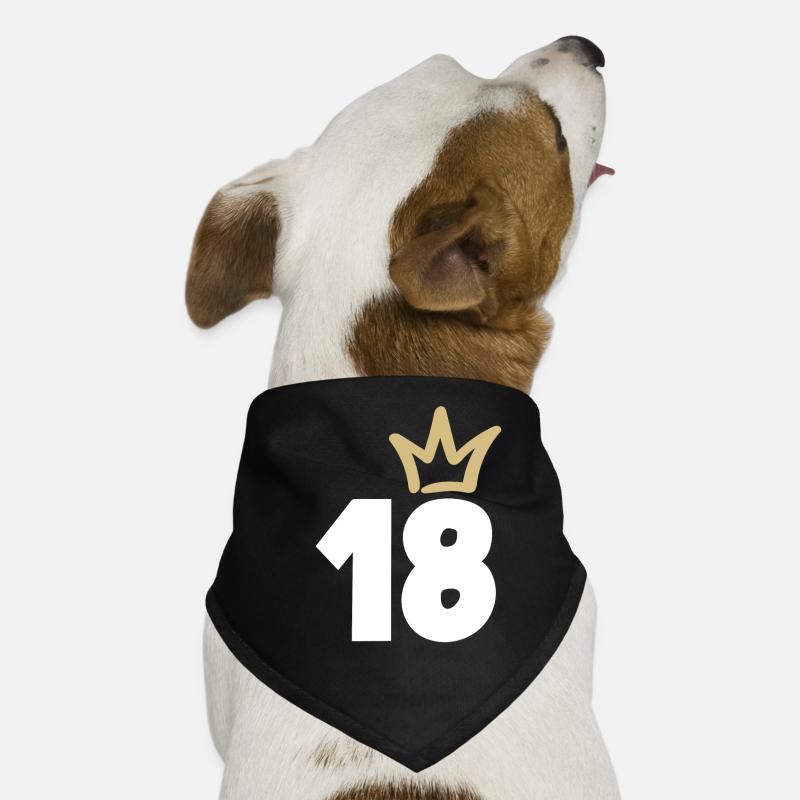 Couronne d’or du 18e anniversaire Bandana pour chien
