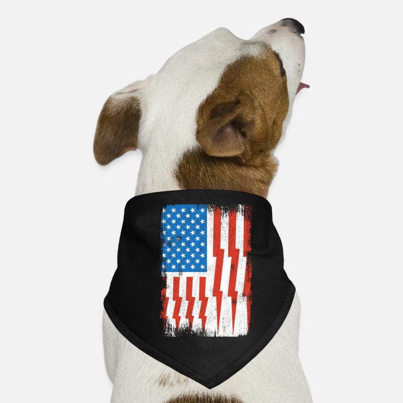 Drapeau américain de l’électricien Bandana pour chien