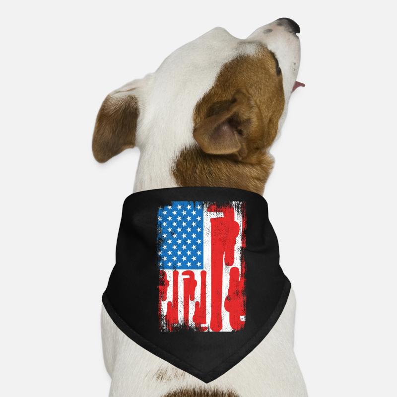 Installateur Drapeau des États-Unis Bandana pour chien