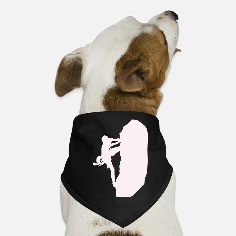klettern_bergsteigen_silhouette- Bandana pour chien