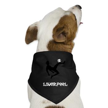 Liverpool liverpool - Hunde-Bandana - Schwarz - Vorne
