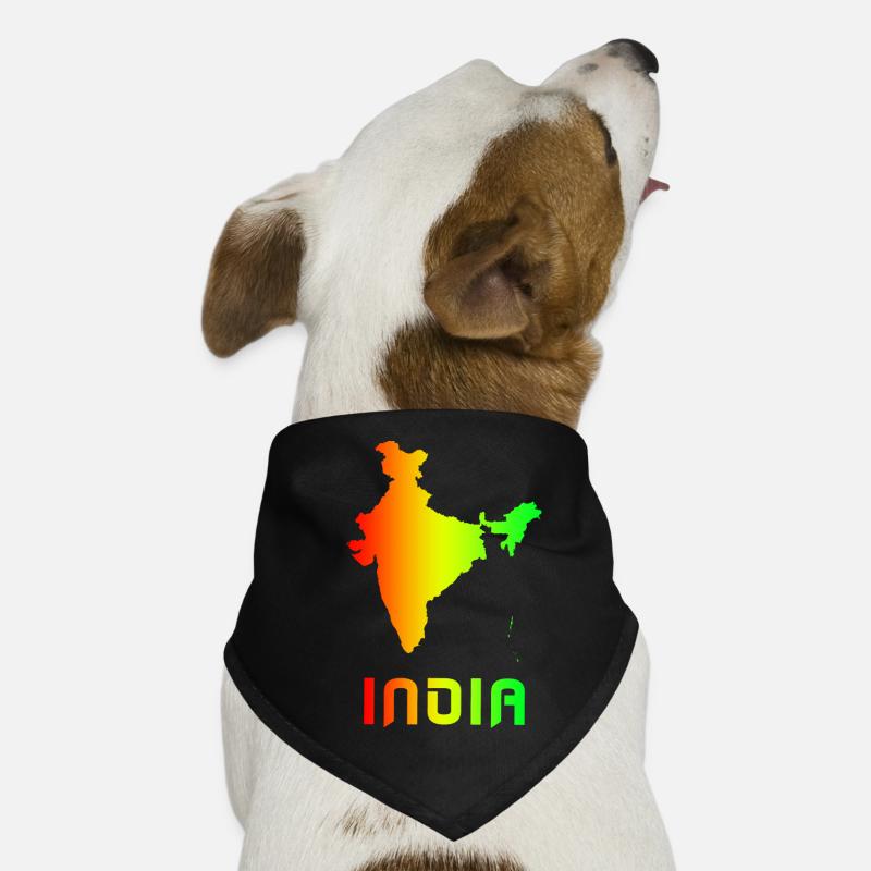 India maps Rainbow Design/ Gift Dog Bandana