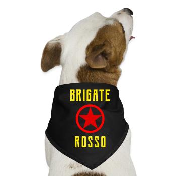 Brigate Rosso. Politischer Kampf in Italien 1970er Jahre - Hunde-Bandana - Schwarz - Vorne