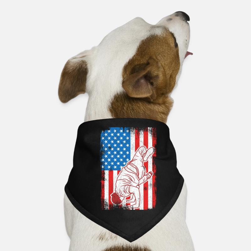 4. Juli USA Breakdance Hunde-Bandana