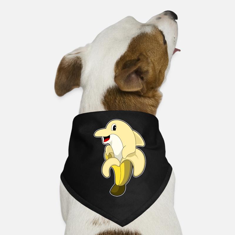 Dolphin Banane Bandana pour chien
