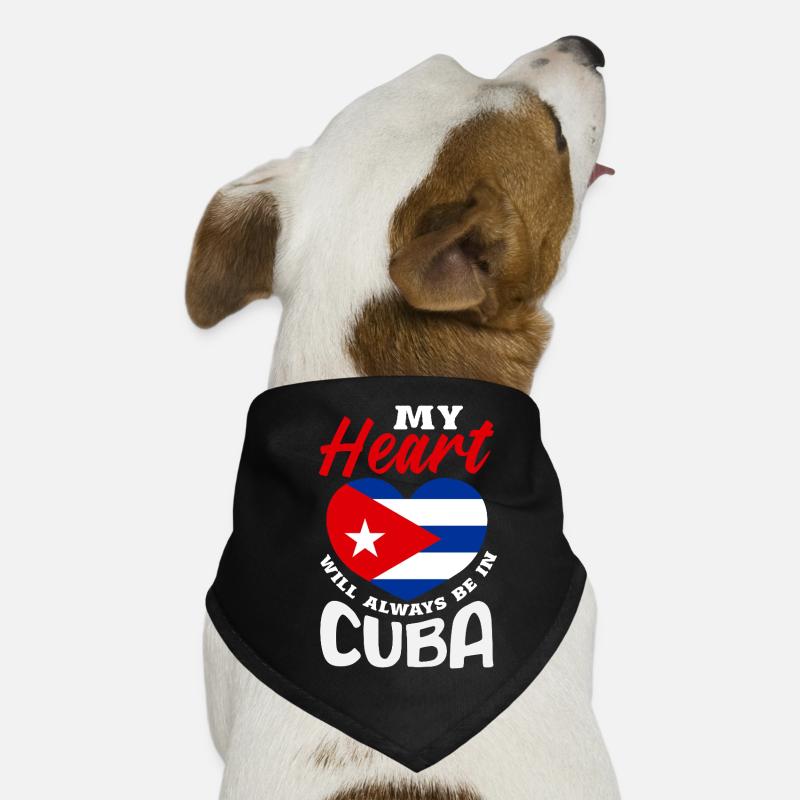 Cuba Pride & Home - Design du drapeau de Cuba Bandana pour chien