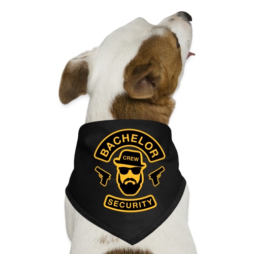 Bachelor Security - JGA T-Shirt - Bräutigam Shirt - Hunde-Bandana