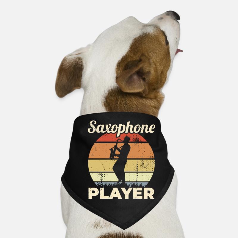 Drôle de saxophoniste Bandana pour chien