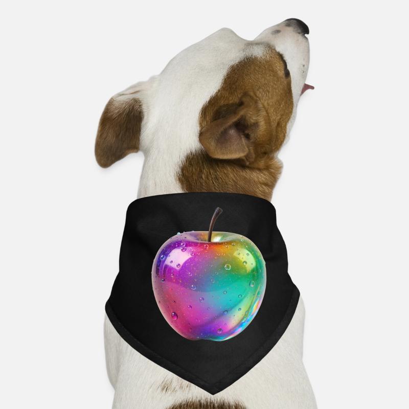 Rainbow Apple Aesthetic Design Dog Bandana