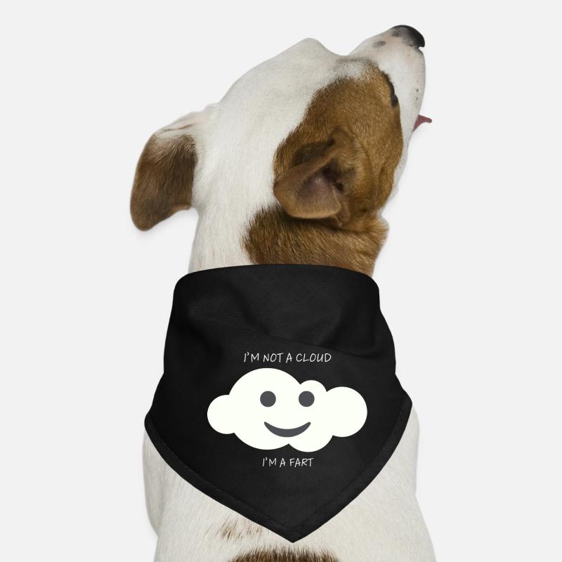 Ich bin ein Furz - Hunde-Bandana - Schwarz