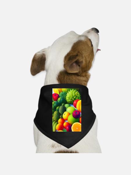 Fruit - Bandana pour chien - noir - Devant