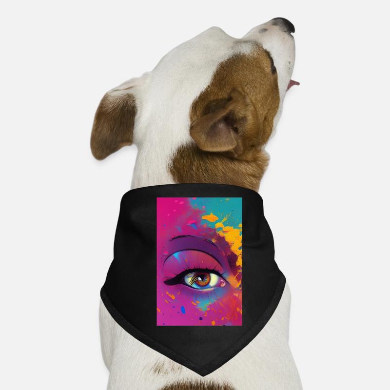 Abstrakte Kunst Hunde-Bandana