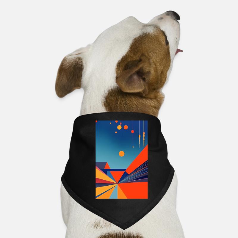 Abstrakte Kunst Hunde-Bandana
