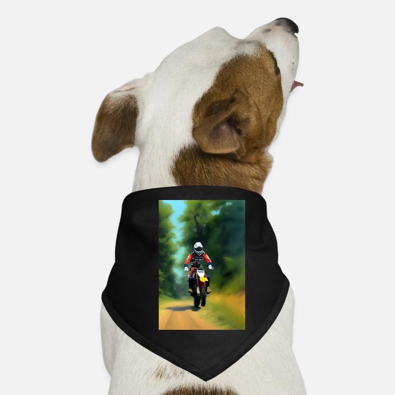 Motocross Riding Dog Bandana