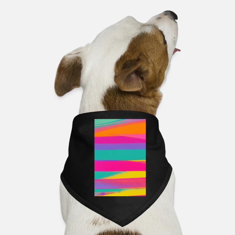 Retro Pattern Colorful Dog Bandana