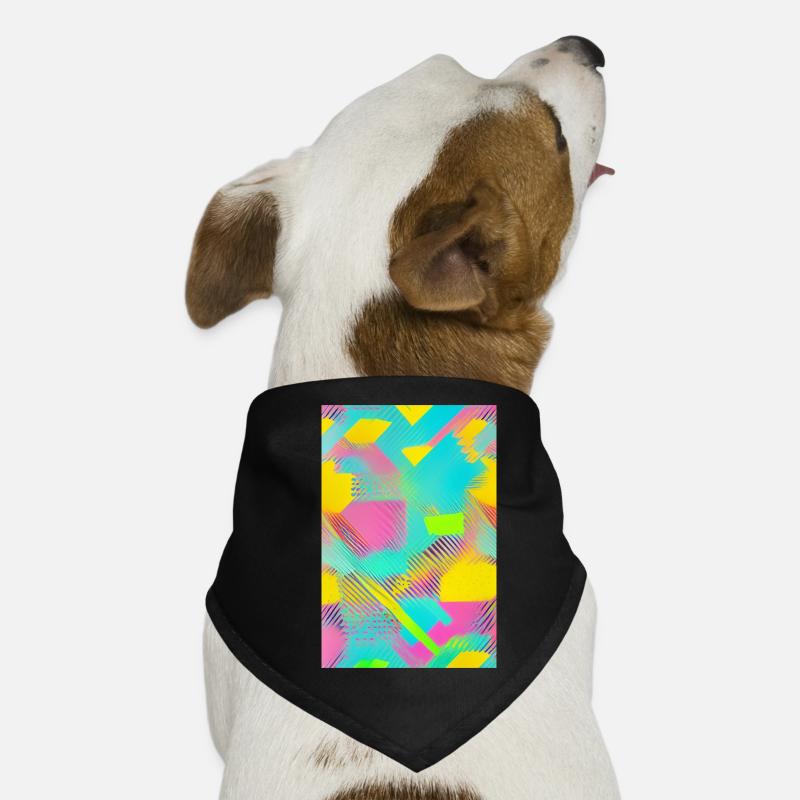 Retro Pattern Colorful Dog Bandana