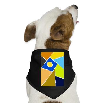 Bunte Kunst - Hunde-Bandana - Schwarz - Vorne