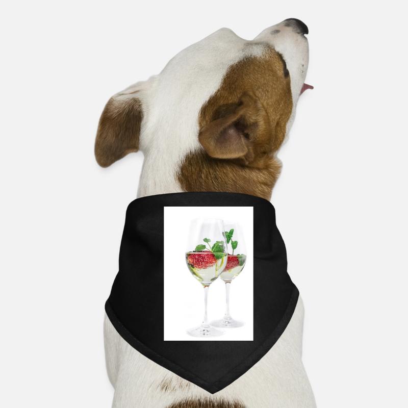 Erdbeer-Minze Infusionsgläser Hunde-Bandana