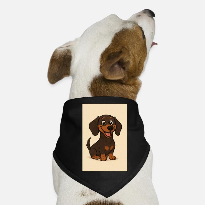 Happy dachshund Dog Bandana