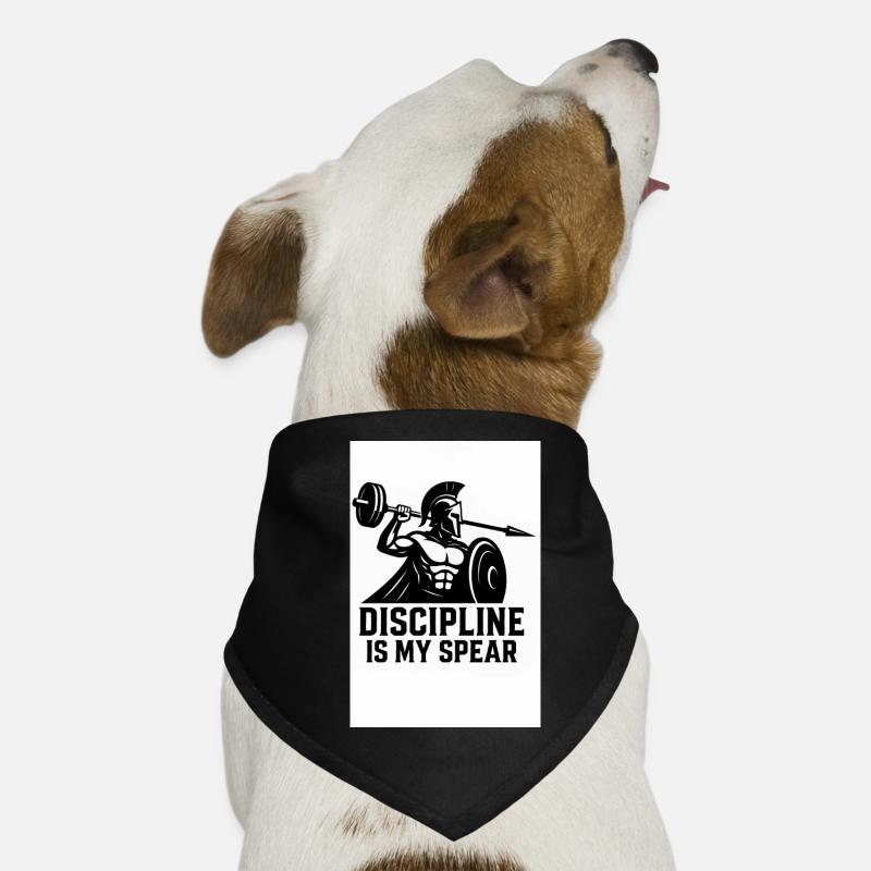Discipline spartiate – Lance d’haltères Bandana pour chien