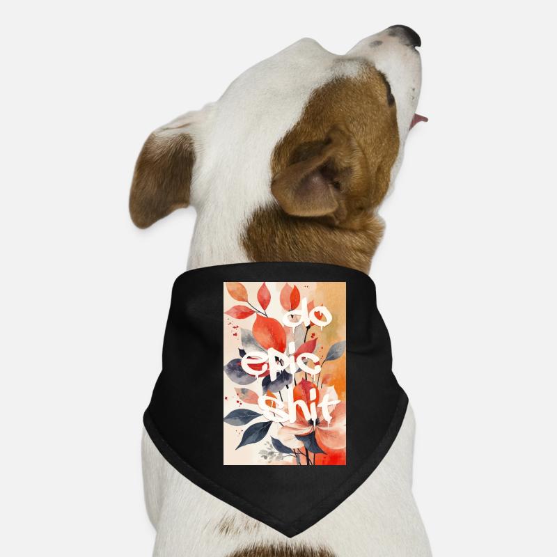 Do Epic Shit — Impression d’art floral de rue Bandana pour chien