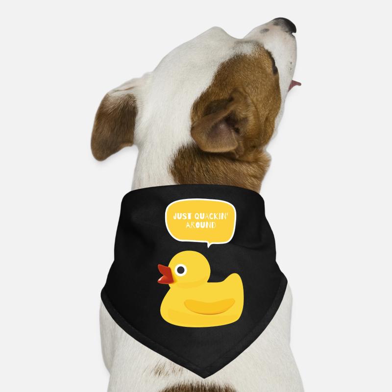 Just Quackin’ Around Duck Design Dog Bandana