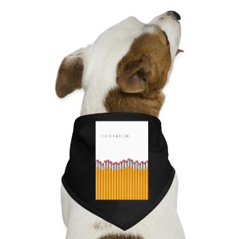One in a Million Minimalist Statement - Hunde-Bandana - Schwarz - Vorne