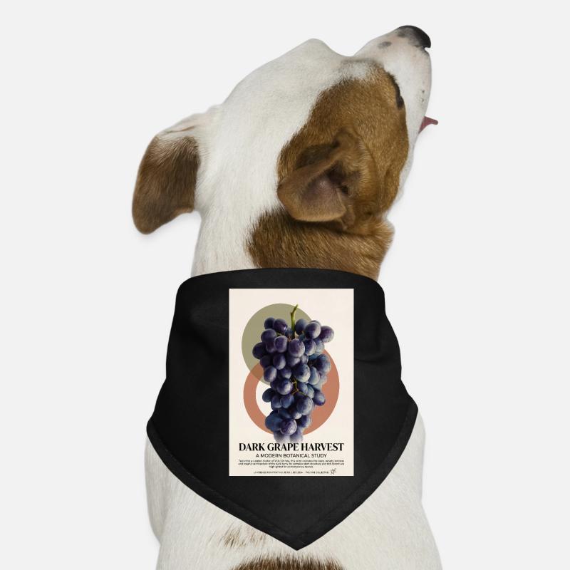 Dunkle Traubenernte Hunde-Bandana