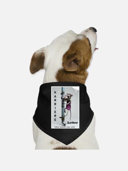 Karriereleiter Ratte Karikatur - Hunde-Bandana - Schwarz - Vorne