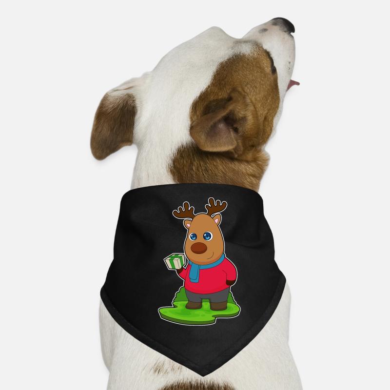 Reindeer Christmas Package Dog Bandana