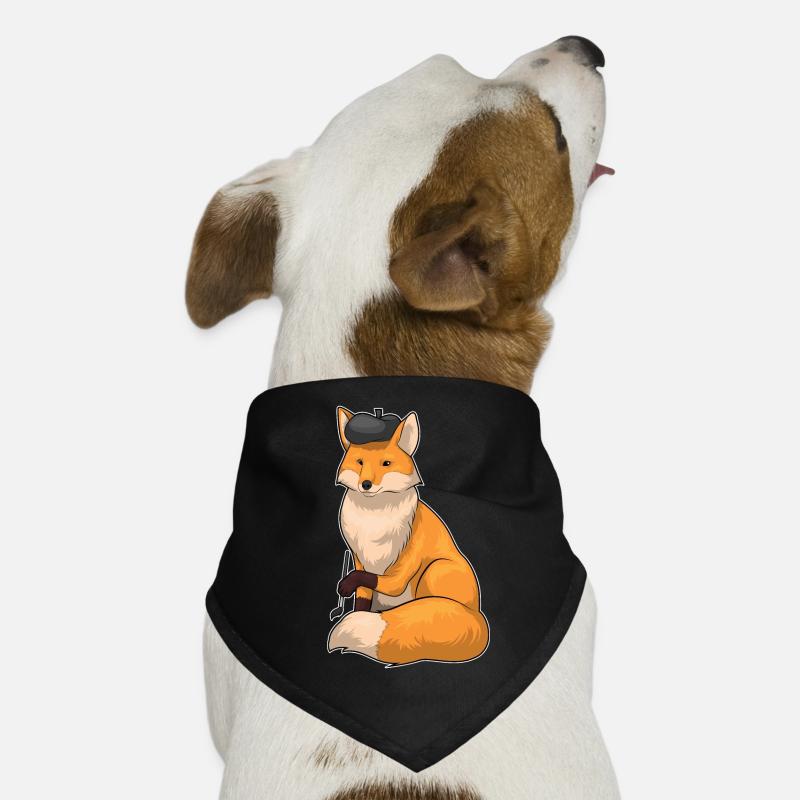 Fox Painter Peinture Pinceau Bandana pour chien