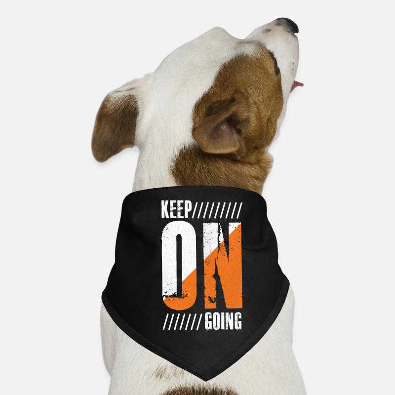 keep on going funny shirt Hunde-Bandana