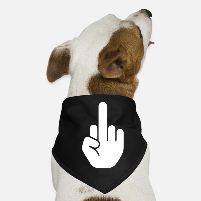 Middle finger Dog Bandana